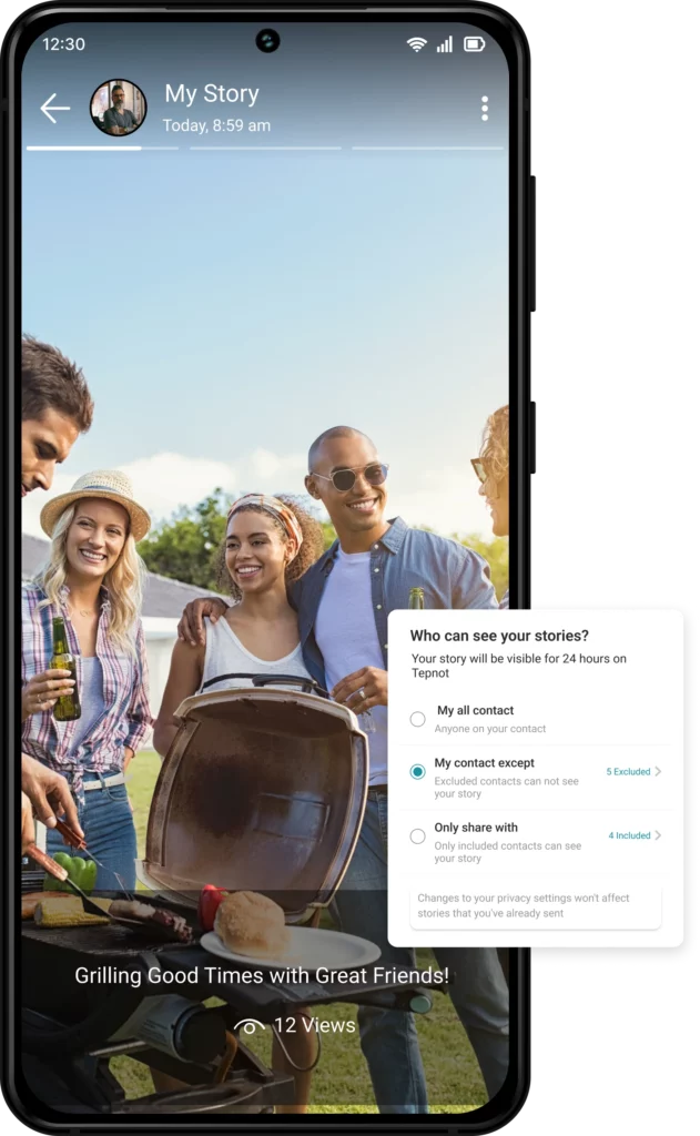 Secure Stories: Share Your Day, Securely